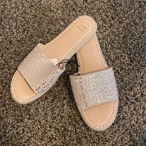 Sparkly nude sandal